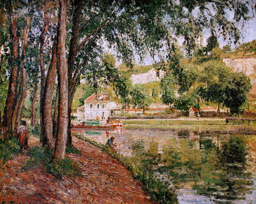 Estrada ao longo do Canal Loing (Camille Pissarro) - Reprodução com Qualidade Museu