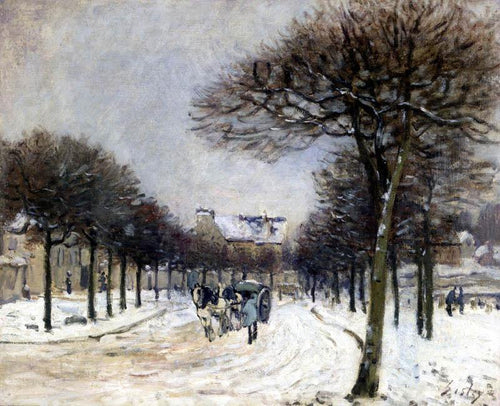 Estrada de Saint Germain a Marly (Alfred Sisley) - Reprodução com Qualidade Museu