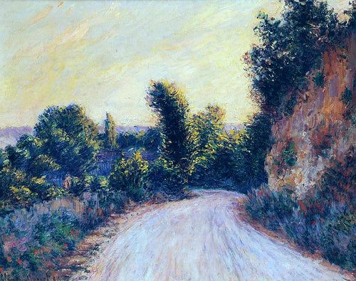 Estrada perto de Giverny (Claude Monet) - Reprodução com Qualidade Museu