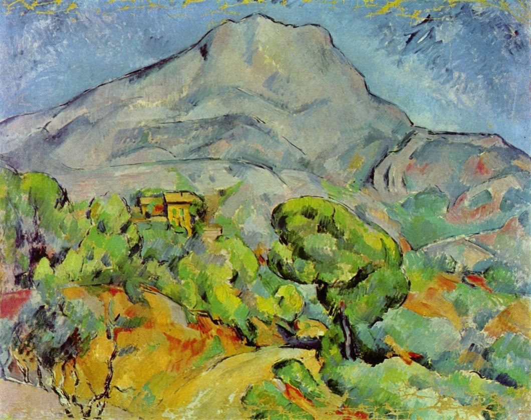 Estrada perto de Mont Sainte Victoire (Paul Cézanne) - Reprodução com Qualidade Museu