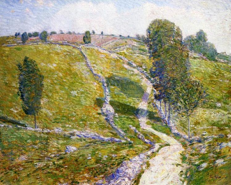 Estrada para a terra de Nod (Childe Hassam) - Reprodução com Qualidade Museu