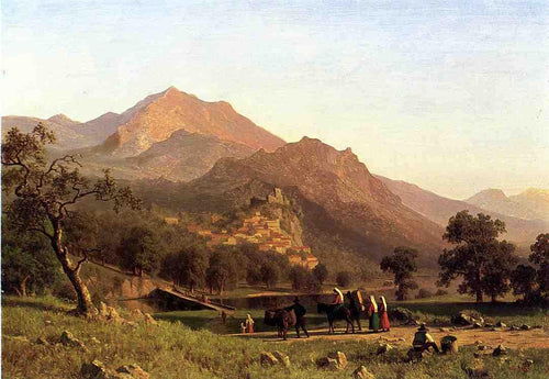 Rocca De Secca (Albert Bierstadt) - Reprodução com Qualidade Museu
