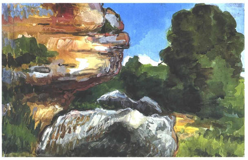 Rochas (Paul Cézanne) - Reprodução com Qualidade Museu