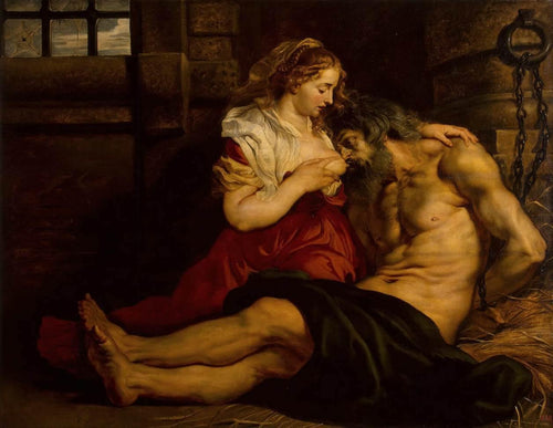 Caridade romana (Peter Paul Rubens) - Reprodução com Qualidade Museu