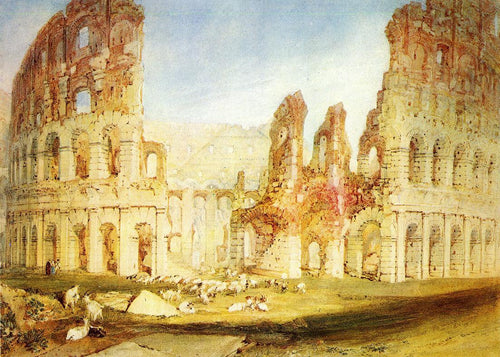 Roma o Coliseu (Joseph Mallord William Turner) - Reprodução com Qualidade Museu