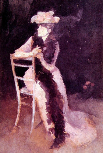 Rose And Silver - Retrato da Sra. Whibley (James Abbott McNeill Whistler) - Reprodução com Qualidade Museu