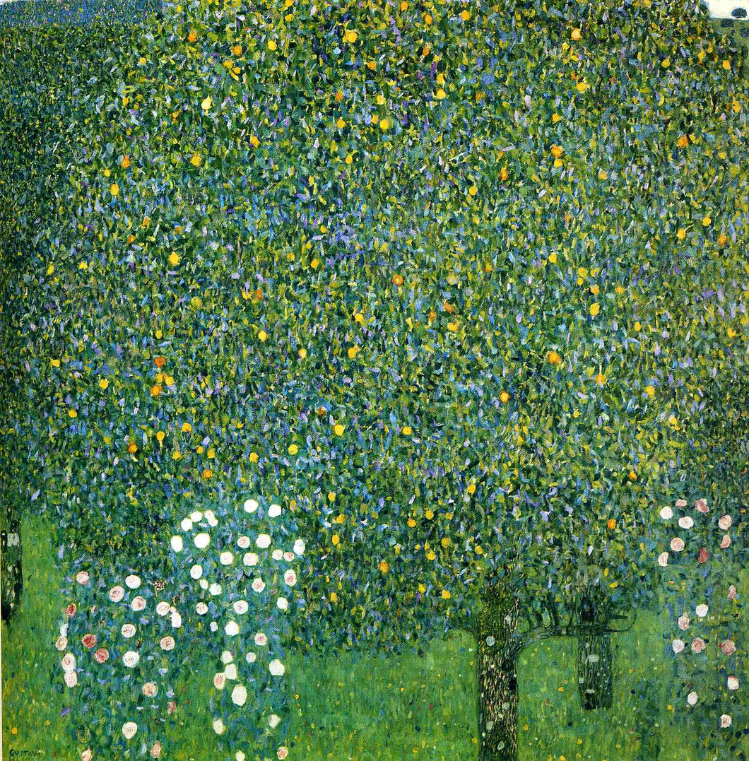 Rosas sob as árvores (Gustav Klimt) - Reprodução com Qualidade Museu