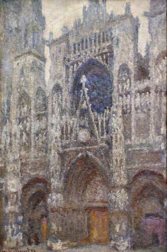 Tempo da Catedral de Rouen Grey (Claude Monet) - Reprodução com Qualidade Museu