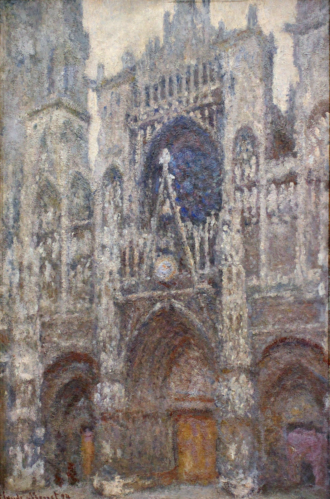 Tempo da Catedral de Rouen Grey (Claude Monet) - Reprodução com Qualidade Museu