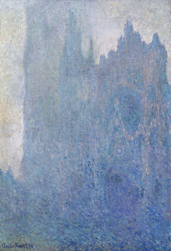 Catedral de Rouen no meio do nevoeiro (Claude Monet) - Reprodução com Qualidade Museu