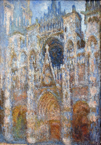 Catedral de Rouen, Magic In Blue (Claude Monet) - Reprodução com Qualidade Museu