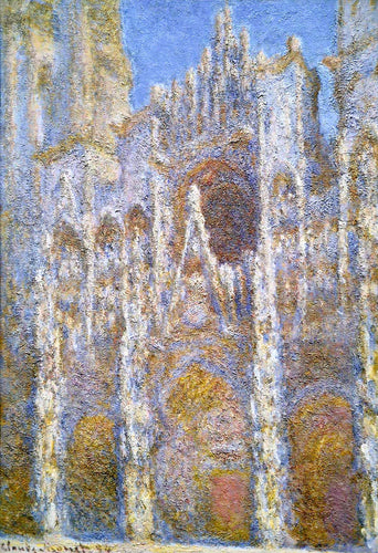 Efeito da luz solar da Catedral de Rouen (Claude Monet) - Reprodução com Qualidade Museu