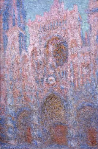 Catedral de Rouen, sinfonia em cinza e rosa (Claude Monet) - Reprodução com Qualidade Museu