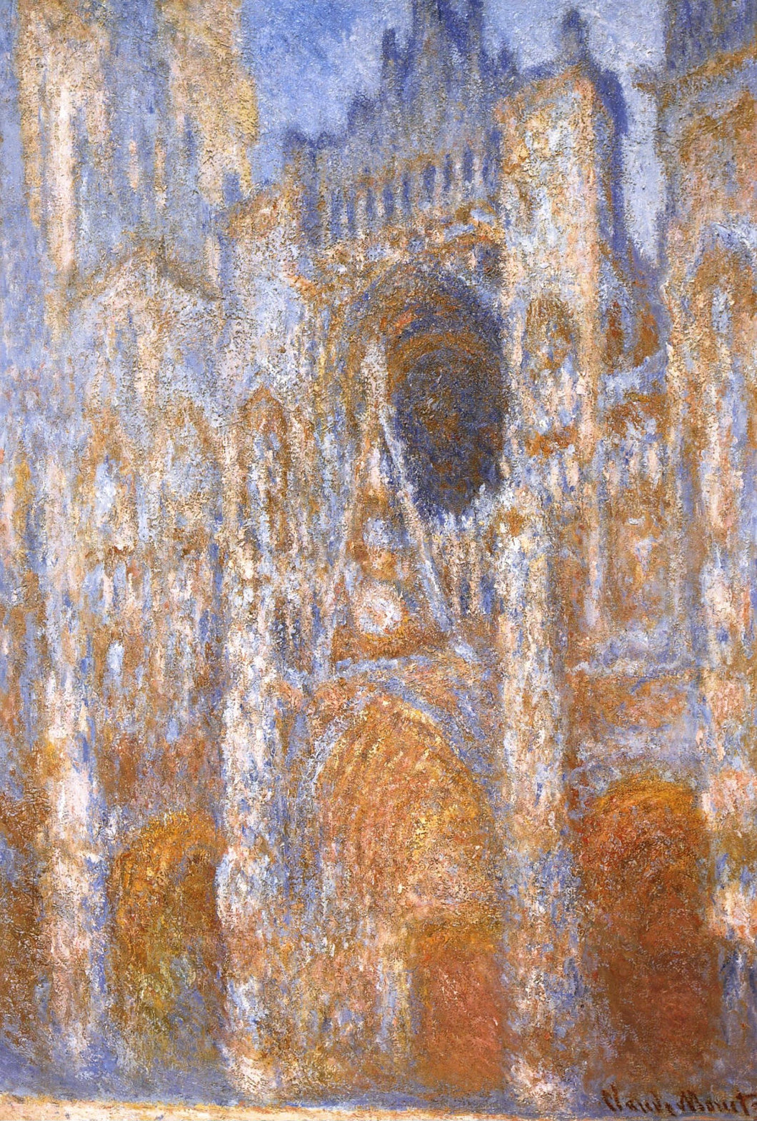 Catedral de Rouen, o portal ao meio-dia (Claude Monet) - Reprodução com Qualidade Museu