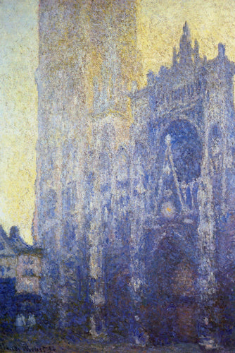 Catedral de Rouen, o efeito Portal Morning (Claude Monet) - Reprodução com Qualidade Museu
