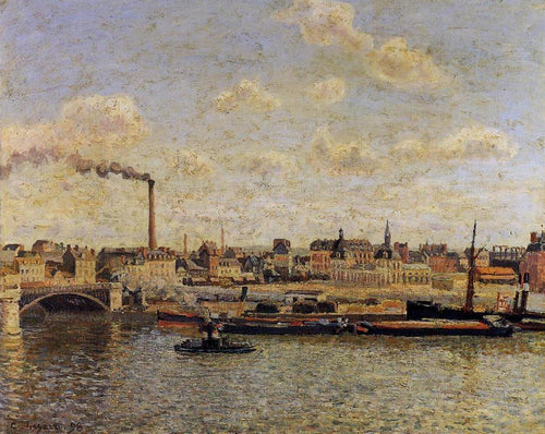 Rouen, Saint Sever, Tarde (Camille Pissarro) - Reprodução com Qualidade Museu