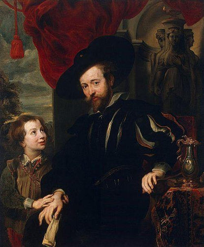 Rubens e Albert (Peter Paul Rubens) - Reprodução com Qualidade Museu