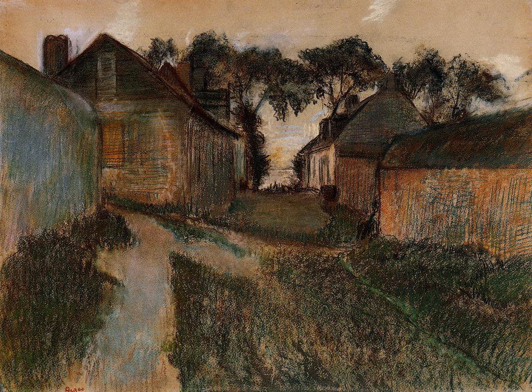 Rue Quesnoy Saint Valery Sur Somme (Edgar Degas) - Reprodução com Qualidade Museu