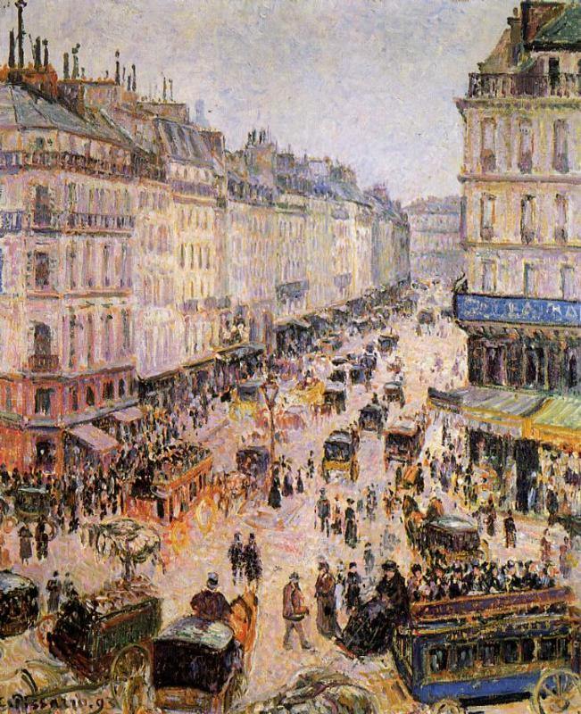 Rue Saint-Lazare (Camille Pissarro) - Reprodução com Qualidade Museu