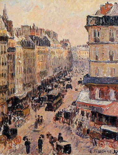 Rue Saint-Lazare (Camille Pissarro) - Reprodução com Qualidade Museu