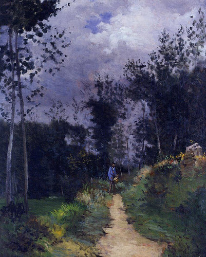 Guarda rural na floresta de Fountainbleau (Alfred Sisley) - Reprodução com Qualidade Museu