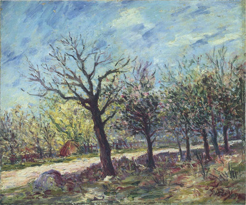 Sablons na primavera (Alfred Sisley) - Reprodução com Qualidade Museu
