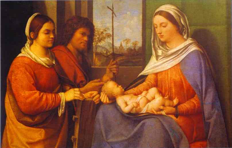 Conversa Sagrada (Giorgione) - Reprodução com Qualidade Museu