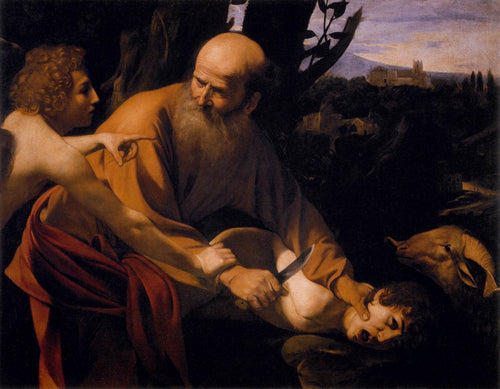 Sacrifício de Isaac (Caravaggio) - Reprodução com Qualidade Museu