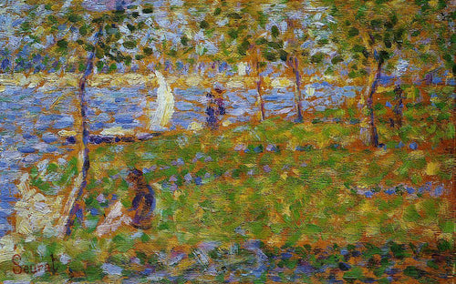 Barco a vela (Georges Seurat) - Reprodução com Qualidade Museu