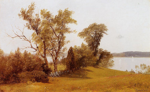 Velejar no Hudson (Albert Bierstadt) - Reprodução com Qualidade Museu