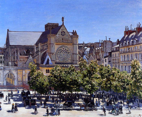 Saint Germain Lauxerrois (Claude Monet) - Reprodução com Qualidade Museu