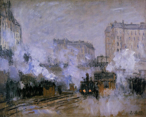 Estação Saint-Lazare, chegada de um trem (Claude Monet) - Reprodução com Qualidade Museu