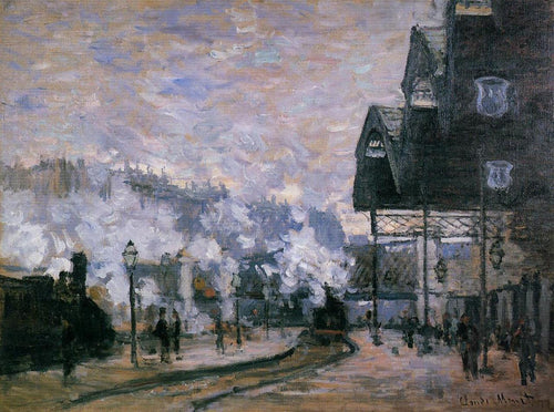Estação Saint-Lazare, Galpões de mercadorias da região oeste (Claude Monet) - Reprodução com Qualidade Museu