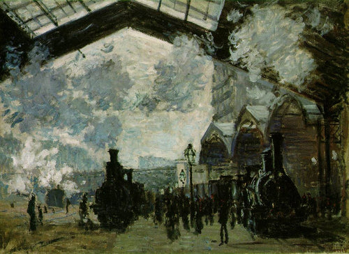 Estação Saint Lazare (Claude Monet) - Reprodução com Qualidade Museu