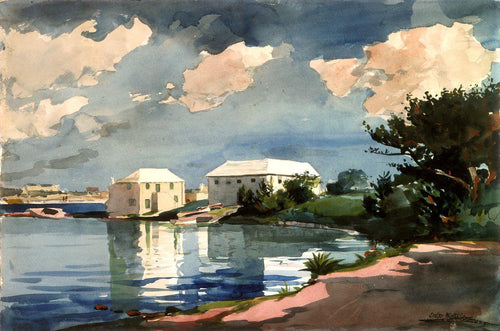 Salt Kettle, Bermuda (Winslow Homer) - Reprodução com Qualidade Museu