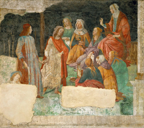 Um jovem sendo apresentado por Vênus às sete artes liberais (Sandro Botticelli) - Reprodução com Qualidade Museu