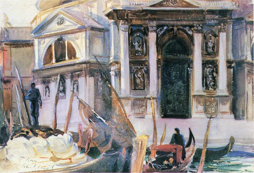Santa Maria Della Salute (John Singer Sargent) - Reprodução com Qualidade Museu