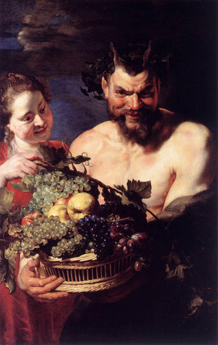 Sátiro e menina (Peter Paul Rubens) - Reprodução com Qualidade Museu