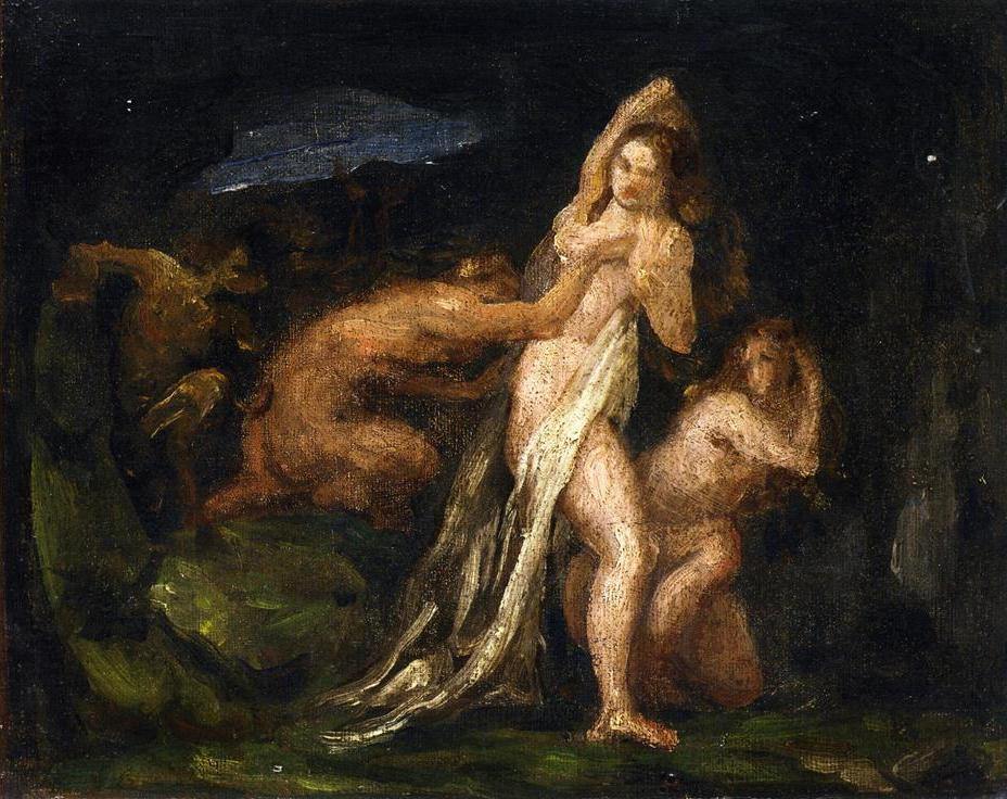 Sátiros e ninfas (Paul Cézanne) - Reprodução com Qualidade Museu