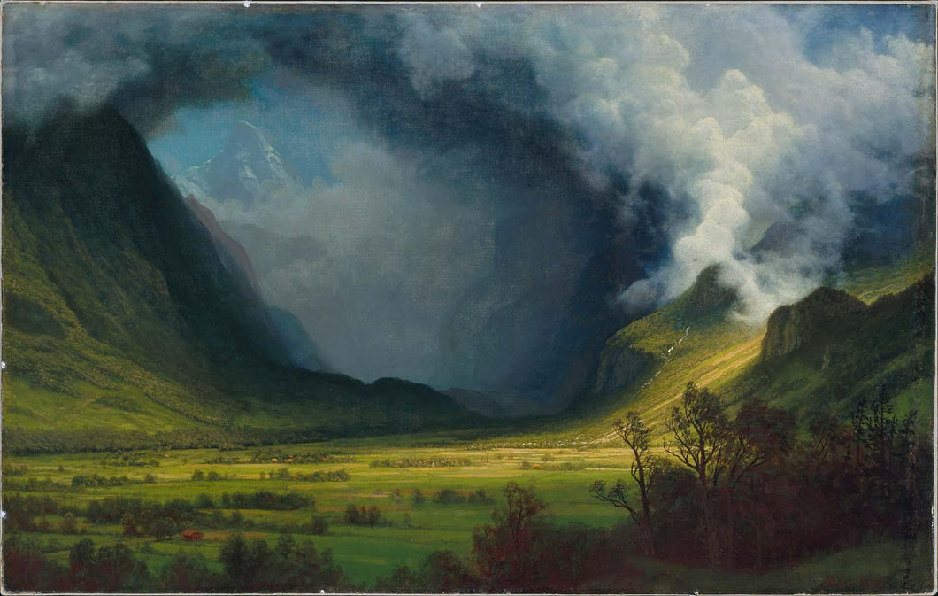 Tempestade nas montanhas (Albert Bierstadt) - Reprodução com Qualidade Museu