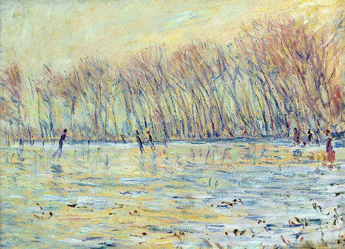 Skatistas em Giverny (Claude Monet) - Reprodução com Qualidade Museu