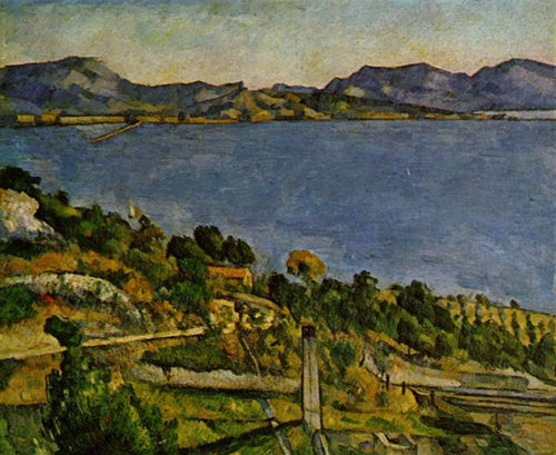 Mar em Lestaque (Paul Cézanne) - Reprodução com Qualidade Museu