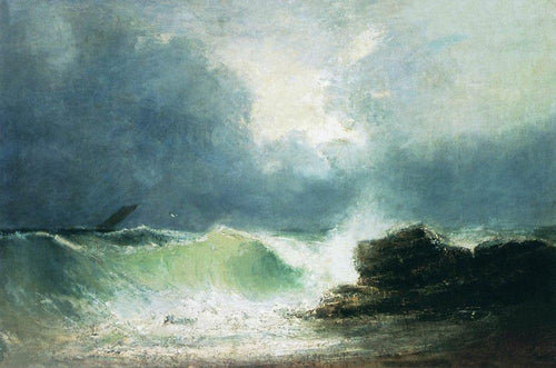 Onda da costa do mar (Ivan Aivazovsky) - Reprodução com Qualidade Museu