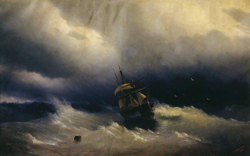 Mar (Ivan Aivazovsky) - Reprodução com Qualidade Museu