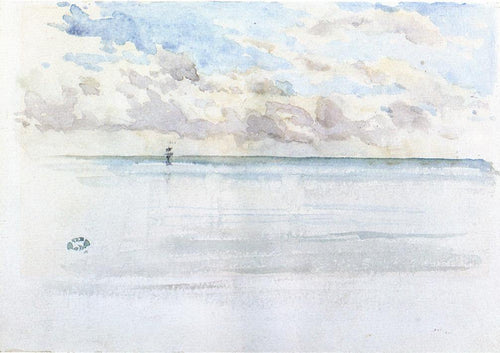 Seascape, Dieppe (James Abbott McNeill Whistler) - Reprodução com Qualidade Museu