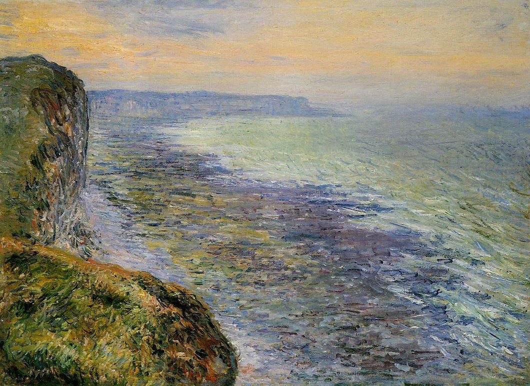 Vista do mar perto de Fecamp (Claude Monet) - Reprodução com Qualidade Museu
