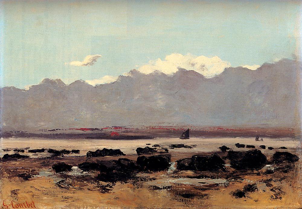 Vista do mar perto de Trouville - Gustave Courbet