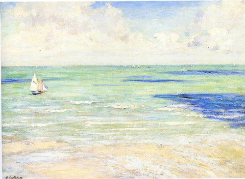 Seascape Regatta em Villers (Gustave Caillebotte) - Reprodução com Qualidade Museu