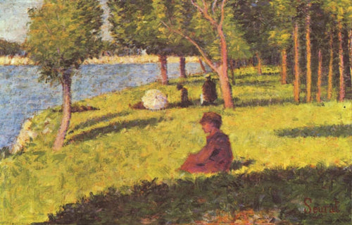 Figuras sentadas (Georges Seurat) - Reprodução com Qualidade Museu