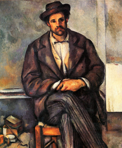 Camponês sentado (Paul Cézanne) - Reprodução com Qualidade Museu
